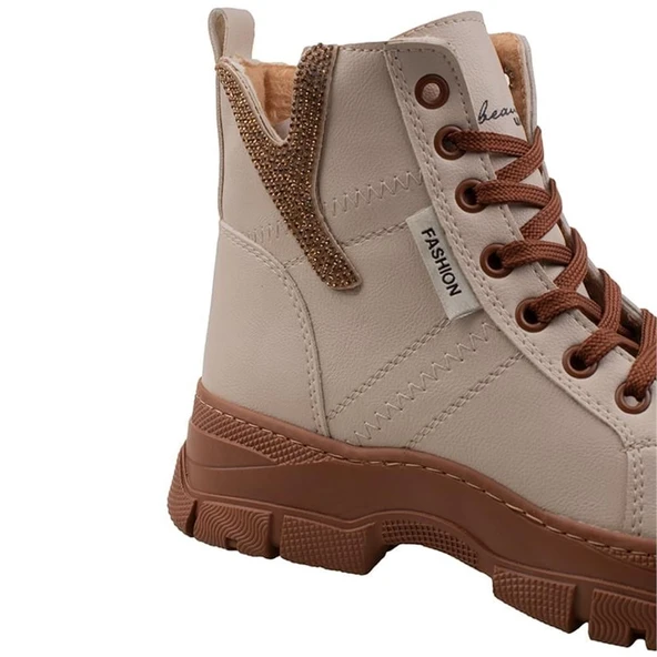 Trend Adımlar Krem Yulia Kız Çocuk Casual Bot - Resim 6