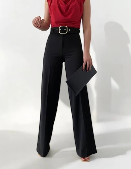 Kadın Pantolon Kumaş Scuba - 6