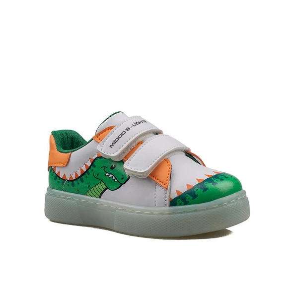 Trend Adımlar Yeşil Cute Monster Işıklı Çocuk Sneaker - 2