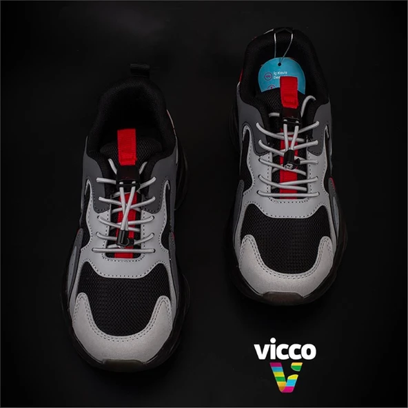 Vicco Siyah Mask Rahat Unisex Çocuk Sneaker - Resim 5