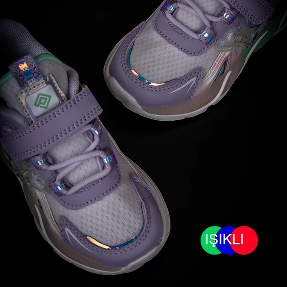 Pepino Lila Kız Çocuk Işıklı Patik Sneaker - 4