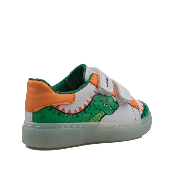 Trend Adımlar Yeşil Cute Monster Işıklı Çocuk Sneaker - 3
