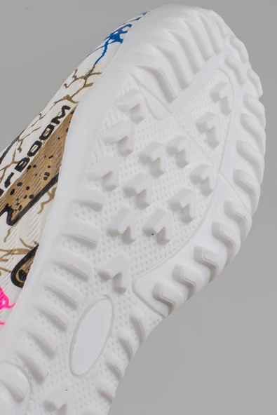 M2S Beyaz Erkek Çocuk Boğazlı Halı Saha Ayakkabısı - Resim 5