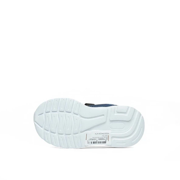 Trend Adımlar Mavi Cırt Cırtlı Hafif Patik Çocuk Sneaker - 4