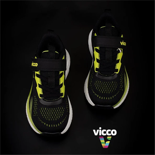 Vicco Siyah Nebula Hafif Unisex Çocuk Sneaker - 5