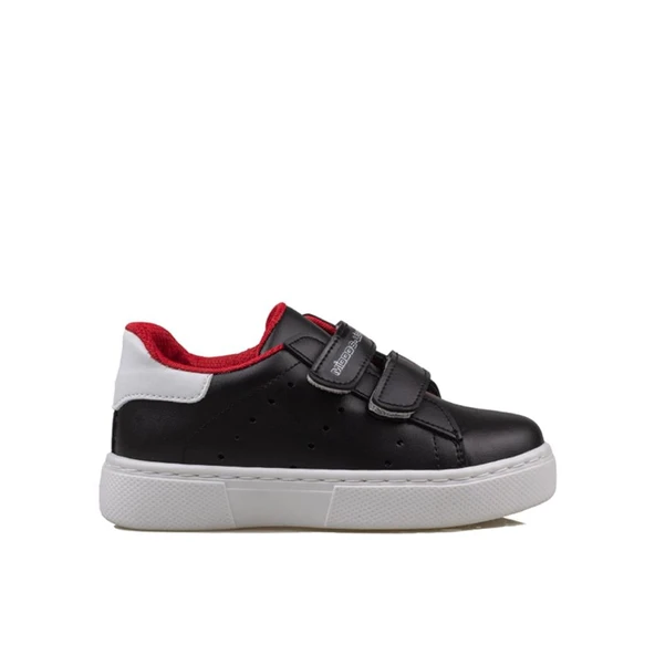 Trend Adımlar Siyah Erkek Çocuk Mevsimlik Cırtlı Sneaker ürün görseli