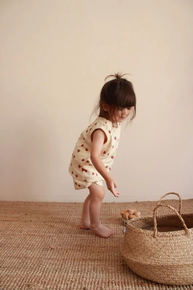 Çilek Baskı Kaşkorse Atlet Şort Takım - Resim 8