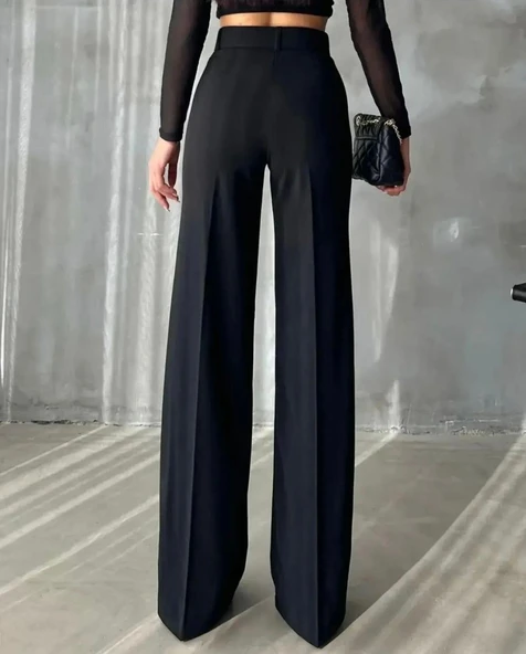 Kadın Pantolon Kumaş Scuba - 5