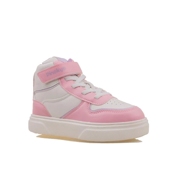 Pinokyo Pembe Memory Foam Hafif Çocuk Boğazlı Sneaker - Resim 2