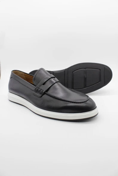 %100 Deri Bağcıksız-Tokasız Casual Ayakkabı 1033250155 - Resim 3