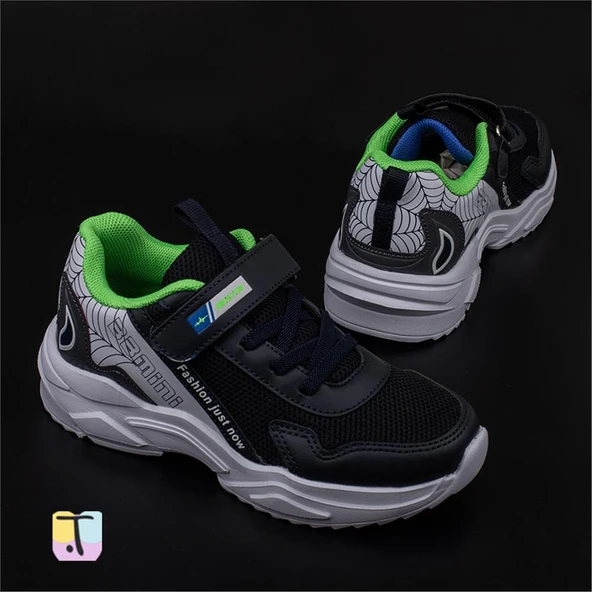 Trend Adımlar Lacivert Kalın Hafif Comfortable Unisex Çocuk Sneaker - 5