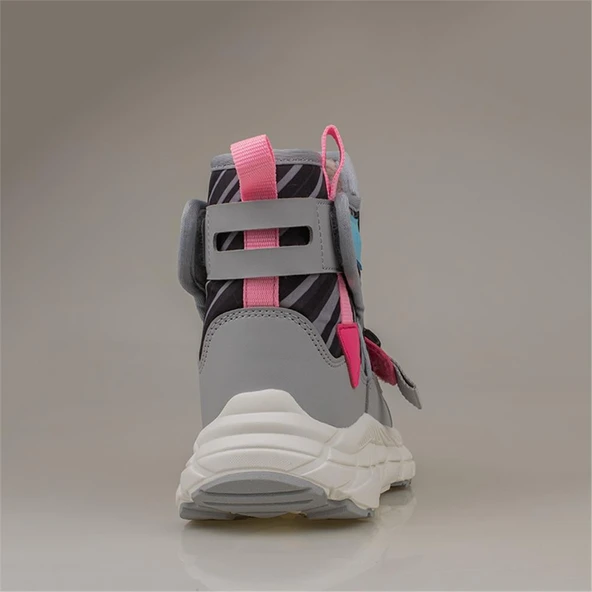 Vicco Gri Karoo Unisex Çocuk Yünlü Ultra Hafif Kar Botu - Resim 4