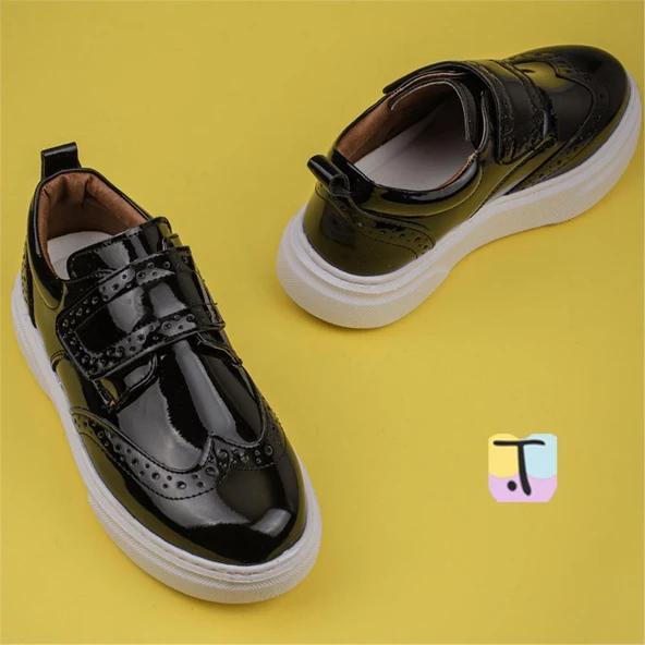 Trend Adımlar Siyah-Beyaz Erkek Çocuk Casual Ayakkabı - Resim 5