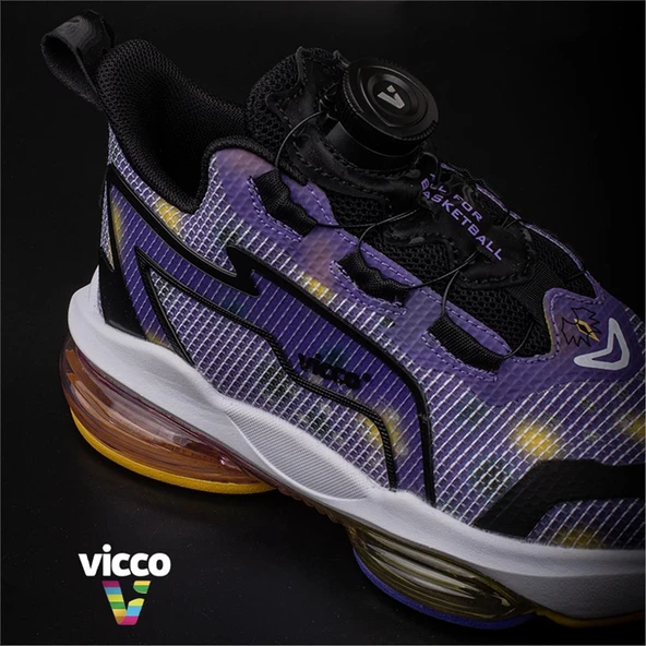 Vicco Mor Unique Akıllı Bağcık Çocuk Basketbol Ayakkabısı - 6