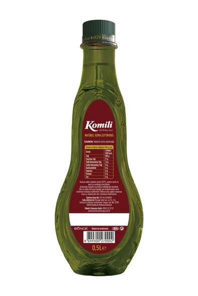 Komili Lezzetlik Meyvemsi Sızma Zetinyağı 0.5 Litre - 2
