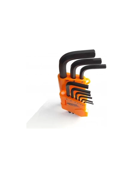 Rİco 9 lu Allen Anahtar Takımı Düz Kısa Alyan Seti 013-RC2899 - Resim 2