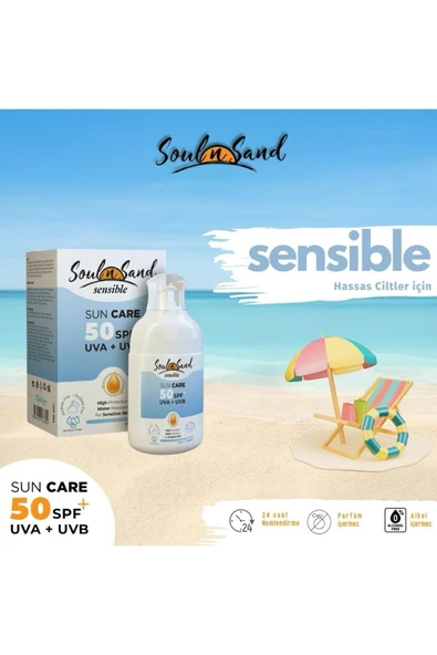 Soul N Sand Hassas Ciltler Için Sensible Spf 50 Güneş Kremi 110 ml - 3