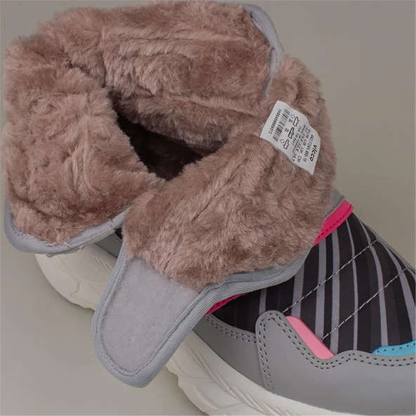 Vicco Gri Karoo Unisex Çocuk Yünlü Ultra Hafif Kar Botu - Resim 5