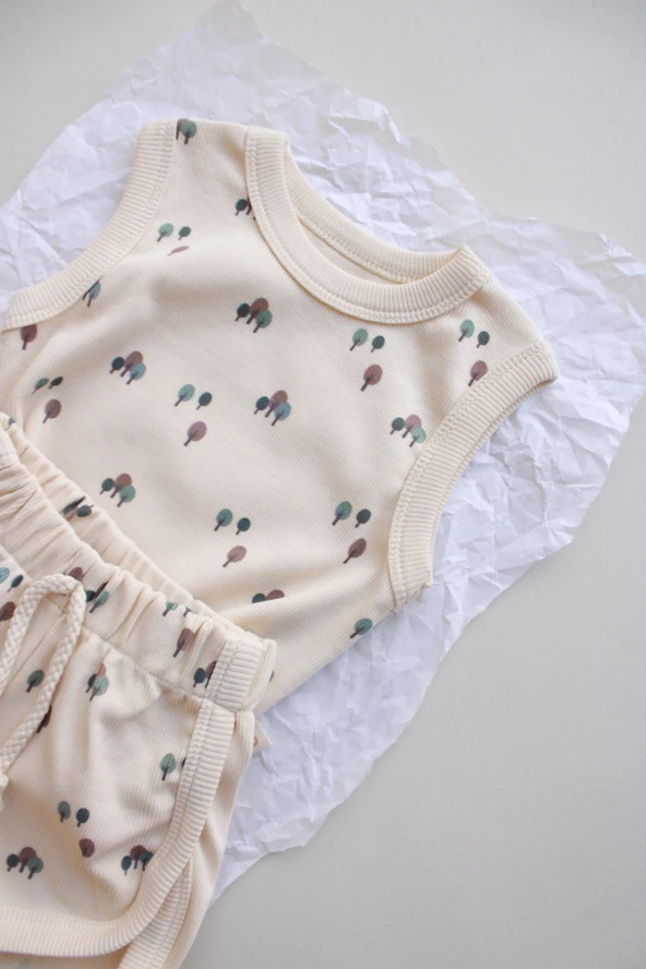 Ağaç Baskı Kaşkorse Atlet Şort Takım - Resim 8