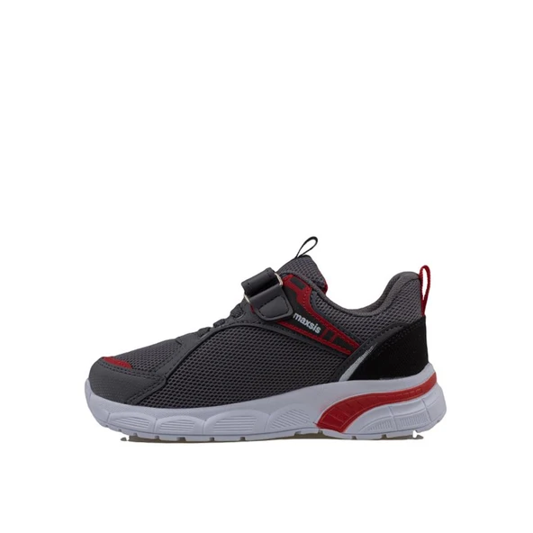 Trend Adımlar Kırmızı Cırt Cırtlı Unisex Çocuk Spor Ayakkabı - 2