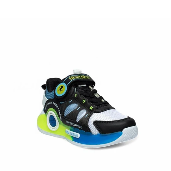 Trend Adımlar Beyaz Erkek Çocuk Ultra Hafif Yarım Boğaz Sneaker - 2