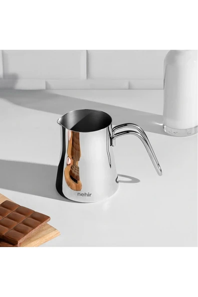 Nehir everest mini paslanmaz çelik sütlük cezve 500 ml. ürün görseli