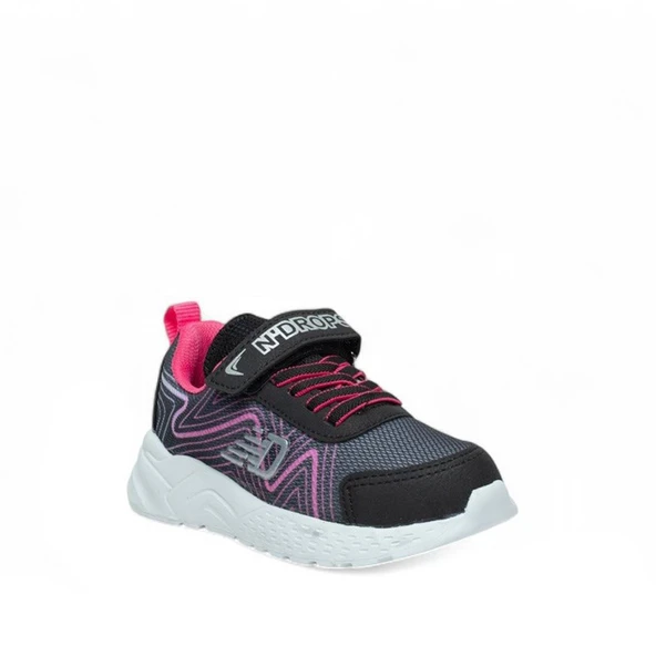 Trend Adımlar Pembe Cırt Cırtlı Hafif Patik Çocuk Sneaker - 2