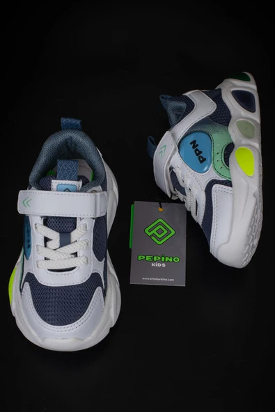 Pepino Mavi Işıklı Patik Çocuk Sneaker - 5
