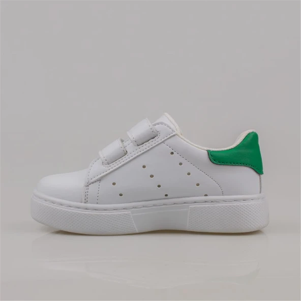 Trend Adımlar Yeşil Erkek Çocuk Mevsimlik Cırtlı Sneaker - 3