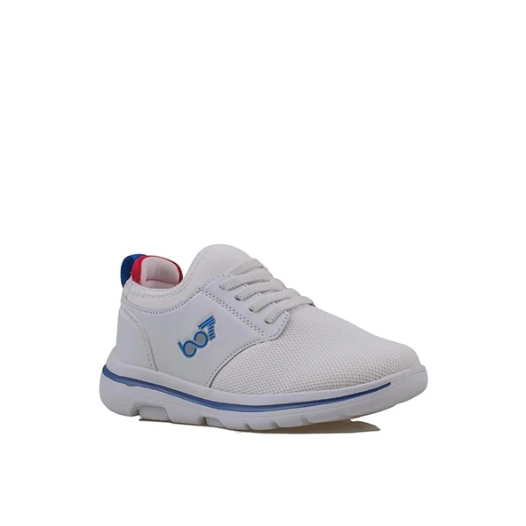 Trend Adımlar Beyaz Hafif Faylon Memory Foam Lastikli Çocuk Sneaker - 2