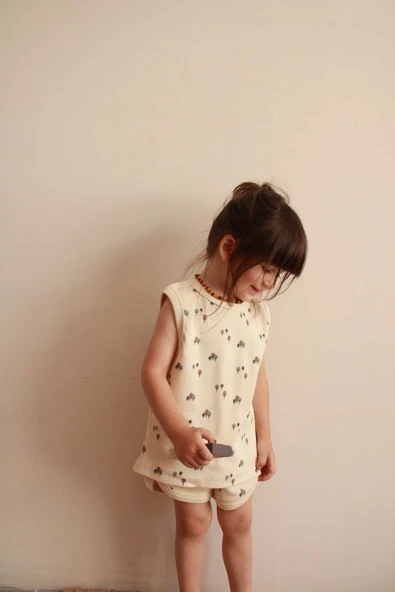 Ağaç Baskı Kaşkorse Atlet Şort Takım - Resim 7