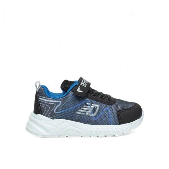 Trend Adımlar Mavi Cırt Cırtlı Hafif Patik Çocuk Sneaker - 1