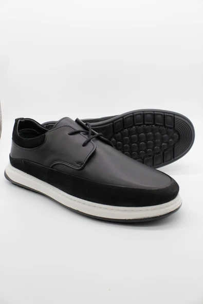 %100 Deri Bağcıklı Casual Ayakkabı 1033250117 - Resim 3