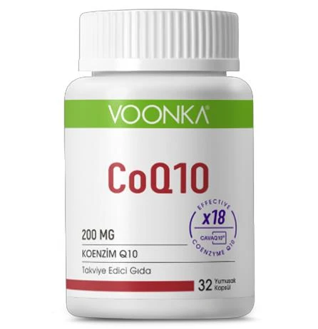 Voonka CoQ10 200mg 32 Kapsül ürün görseli