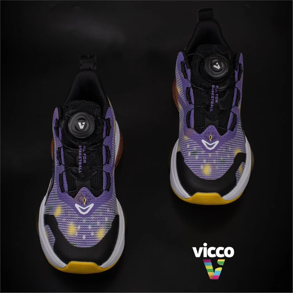 Vicco Mor Unique Akıllı Bağcık Çocuk Basketbol Ayakkabısı - 4