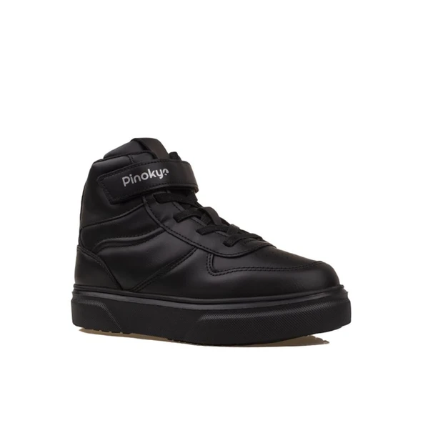Pinokyo Siyah Memory Foam Hafif Çocuk Boğazlı Sneaker - 2