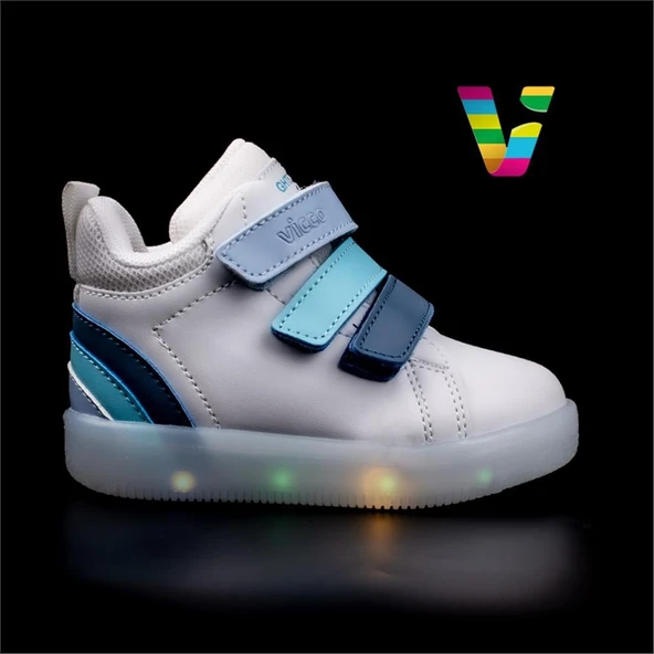 Vicco Mavi Rainbow Bebe Işıklı Bot - Resim 5
