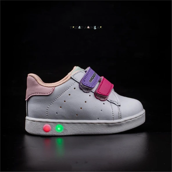 Trend Adımlar Lila Işıklı İlk Adım Bebe Sneaker - Resim 5