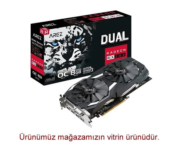Asus AREZ-DUAL-RX580-O8G 256 Bit GDDR5 8 GB Ekran Kartı