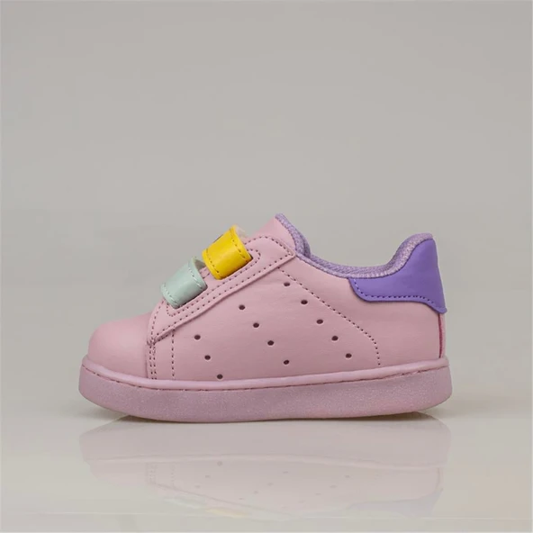 Trend Adımlar Pembe Yoyo İlk Adım Bebe Işıklı Sneaker - Resim 3