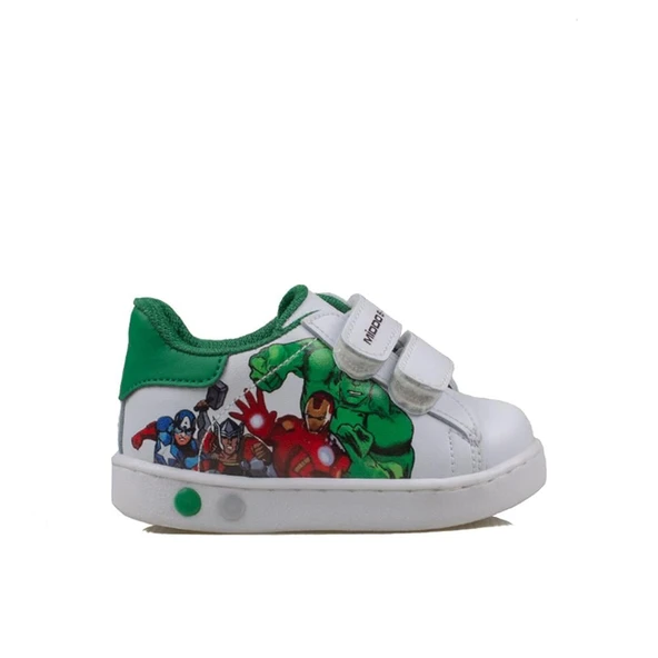 Trend Adımlar Beyaz Işıklı İlk Adım Bebe Sneaker ürün görseli