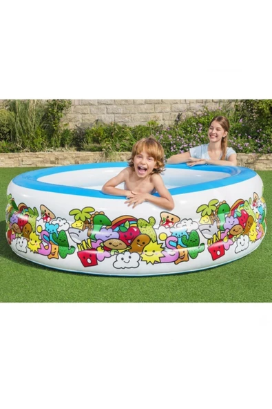 Bestway Şişme Jumbo Desenli Havuz 1.96x53 cm - 4