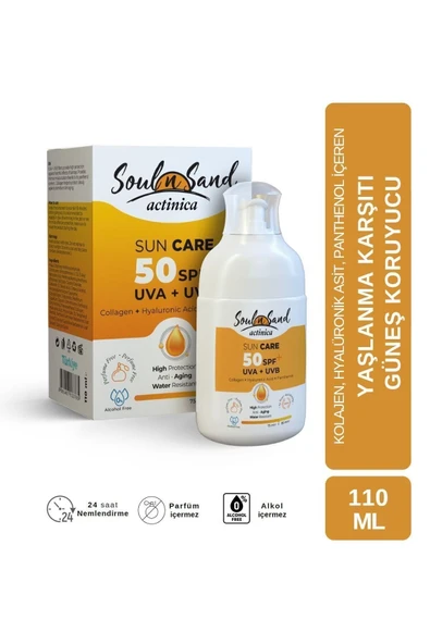 Soul N Sand Yaşlanma Karşıtı Actinica Spf 50 Güneş Kremi 110 ml