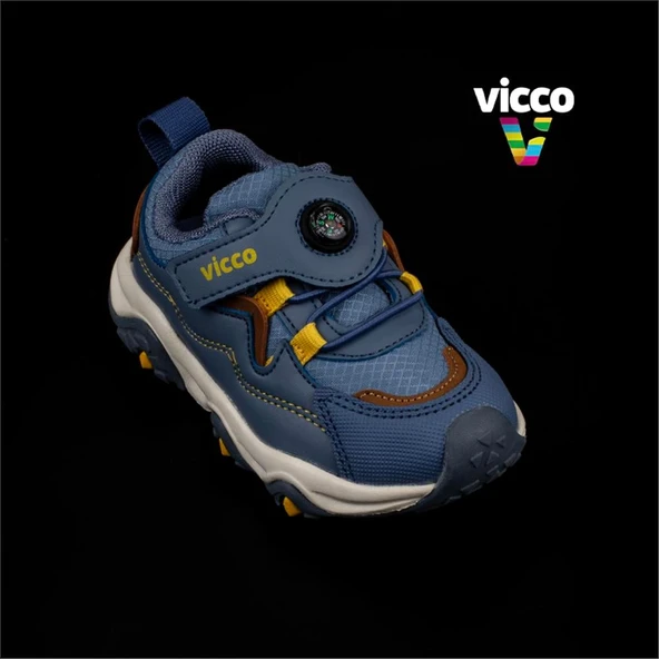 Vicco Mavi Shiro Bebe Kaymaz Taban Sneaker - 5
