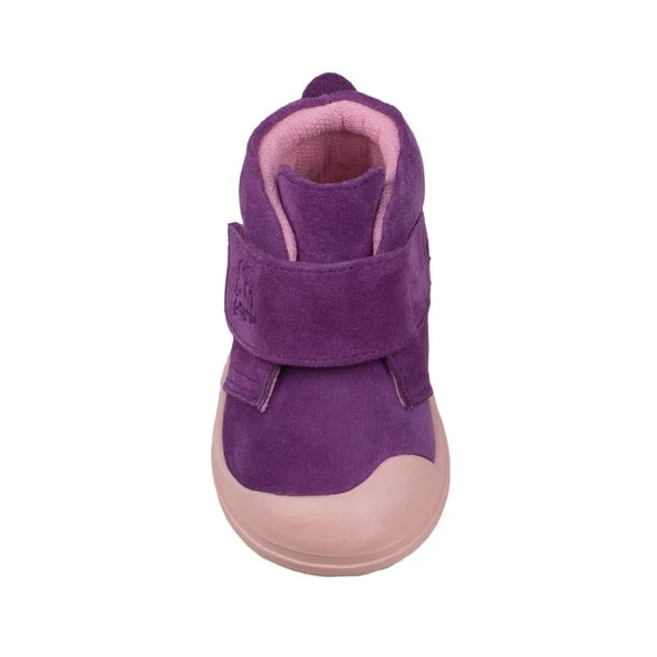 M2S Lila Cace Hakiki Deri Bebe Ortopedik Bot - Resim 6