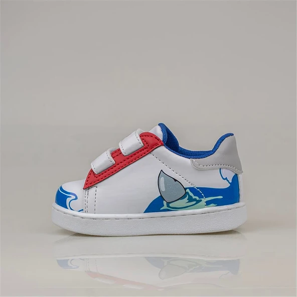 Trend Adımlar Mavi Cute Monster Işıklı İlk Adım Bebe Sneaker - 3
