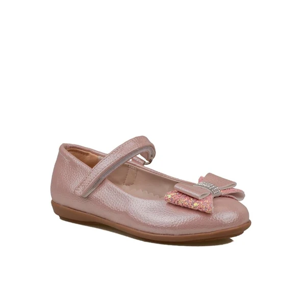 Trend Adımlar Pembe Bebe Kız Çocuk Bilek Cırtlı Babet ürün görseli