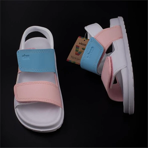Vicco Beyaz Krixi Hafif Bebe Sandalet - 4