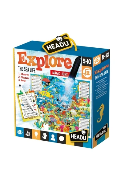 Headu Explore The Sea Life Puzzle 5-10 Yaş