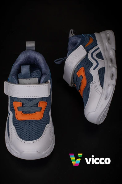 Vicco Mavi Rony Hafif Işıklı Bebe Sneaker - 4